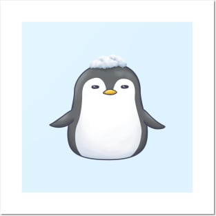 Cute Penguin in Snow Posters and Art